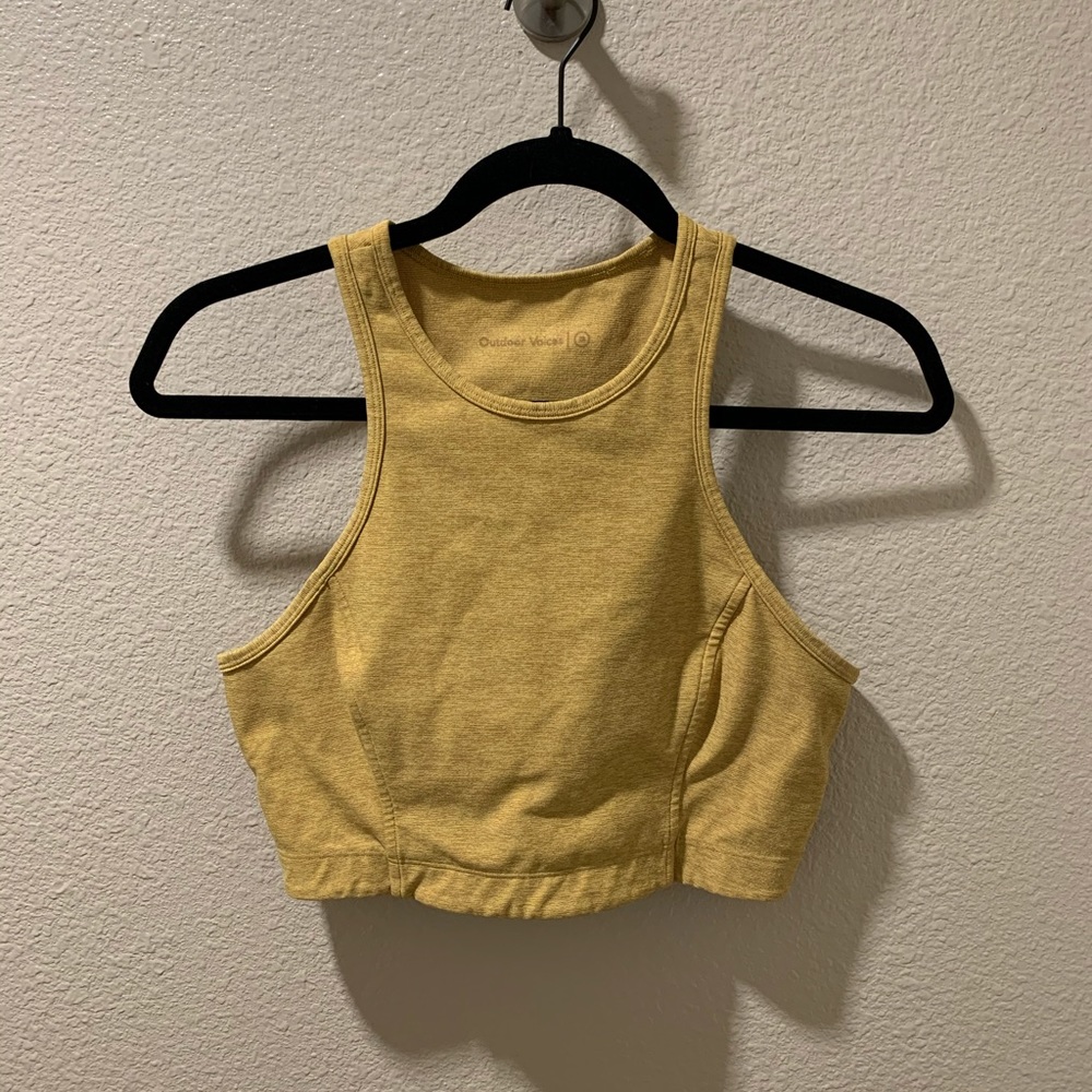 Outdoor Voices Athena Crop in Ochre